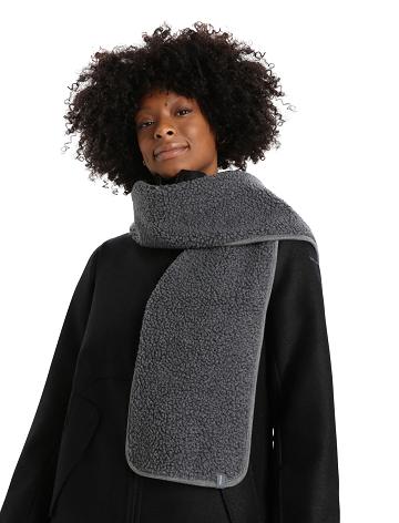 Gritstone Heather Icebreaker Unisex RealFleece™ Merino High Pile Women's Scarves | AU 1451XYUF